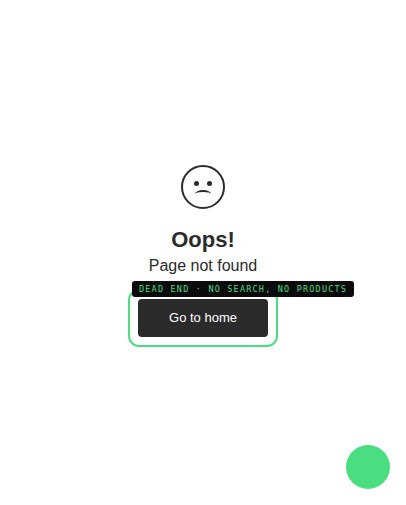 Edges · The 404 page